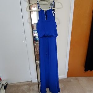 Long blue dress